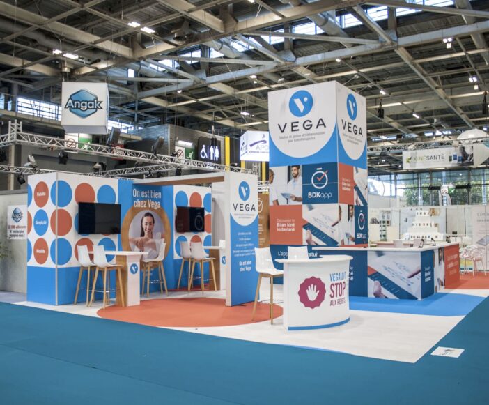 Stand H_Line aménagé - réalisation Adéquat Expo