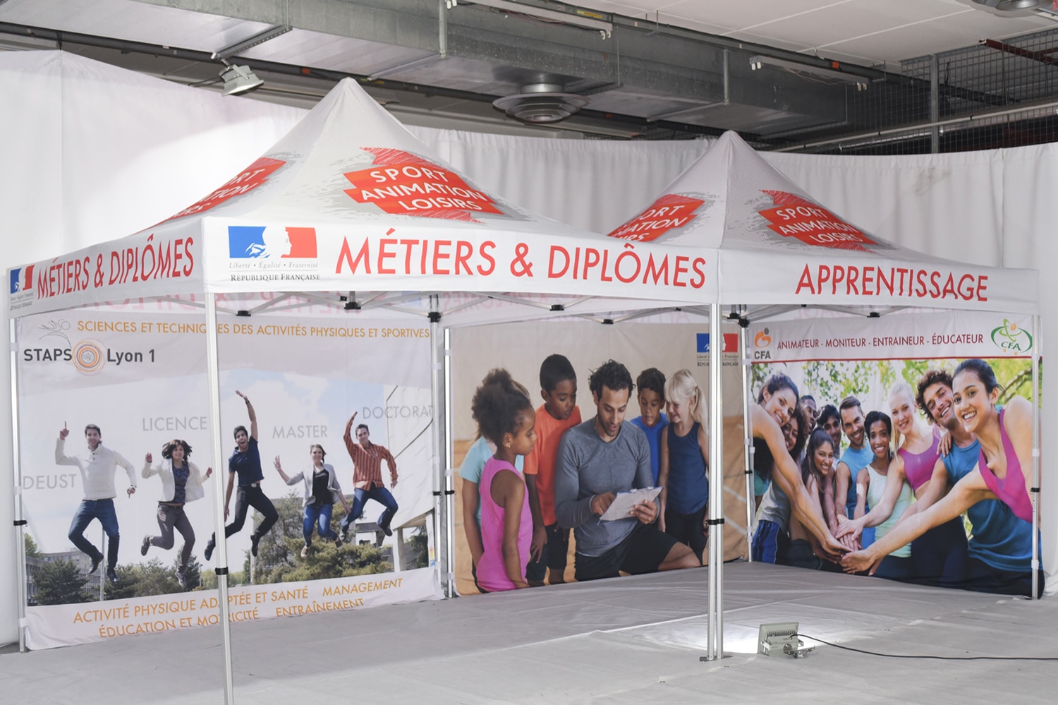 Tente personnalisable - Adéquat Expo