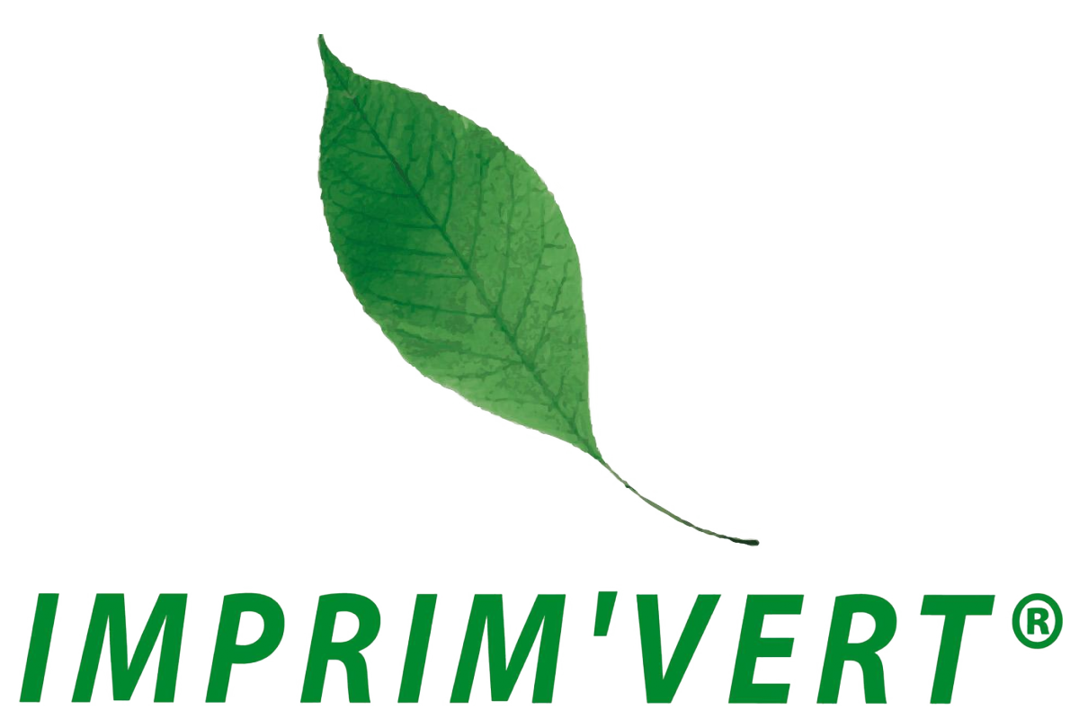 Logo Imprim'Vert - certification écologique Adéquat Expo